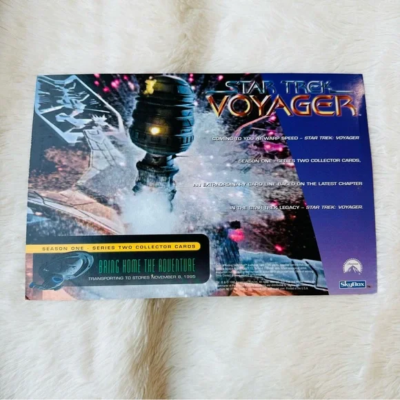 💚 STAR TREK 1995 TRADING CARDS 🔥 NEXT GENERATION SEASON 1 🔥 5 UNCUT PROMO - Picture 2 of 6